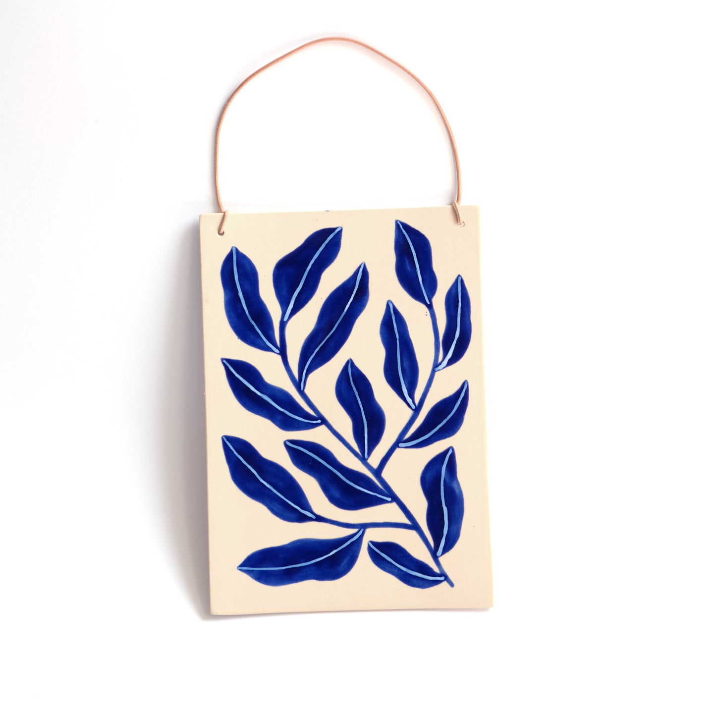 Botanical Wandbild Groß | Blaues Blatt