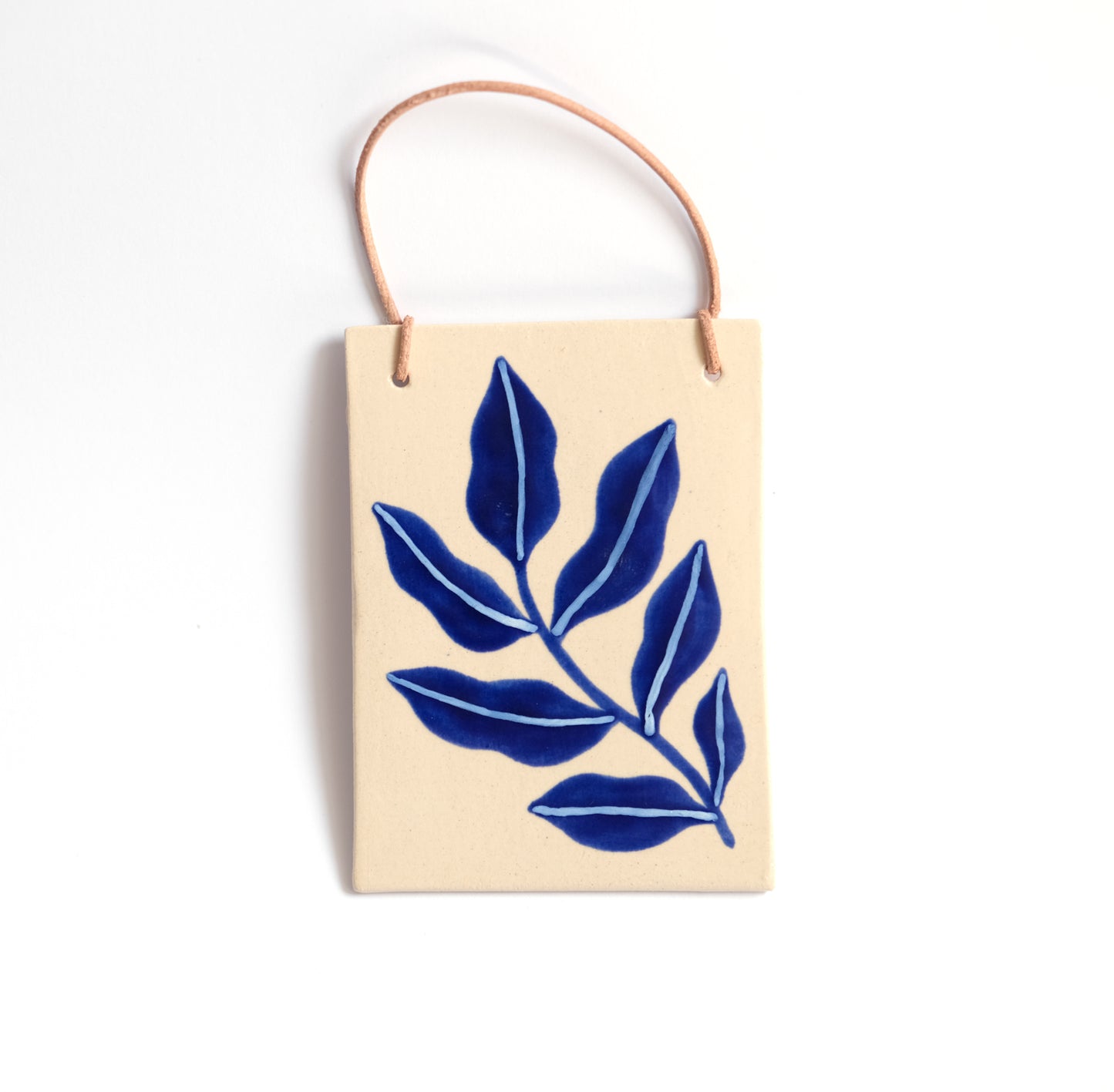 Botanical Wandbild | Blaues Blatt