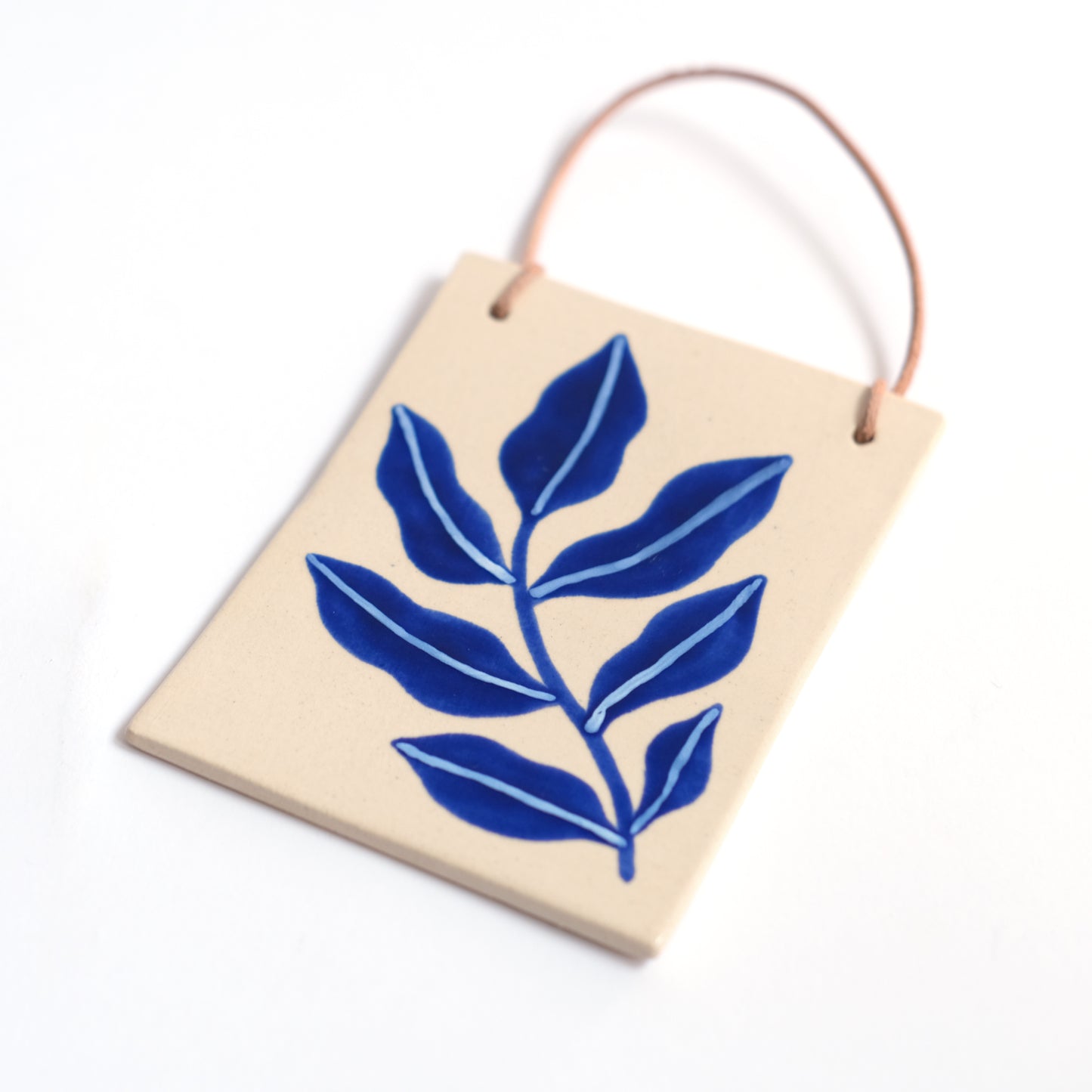 Botanical Wandbild | Blaues Blatt