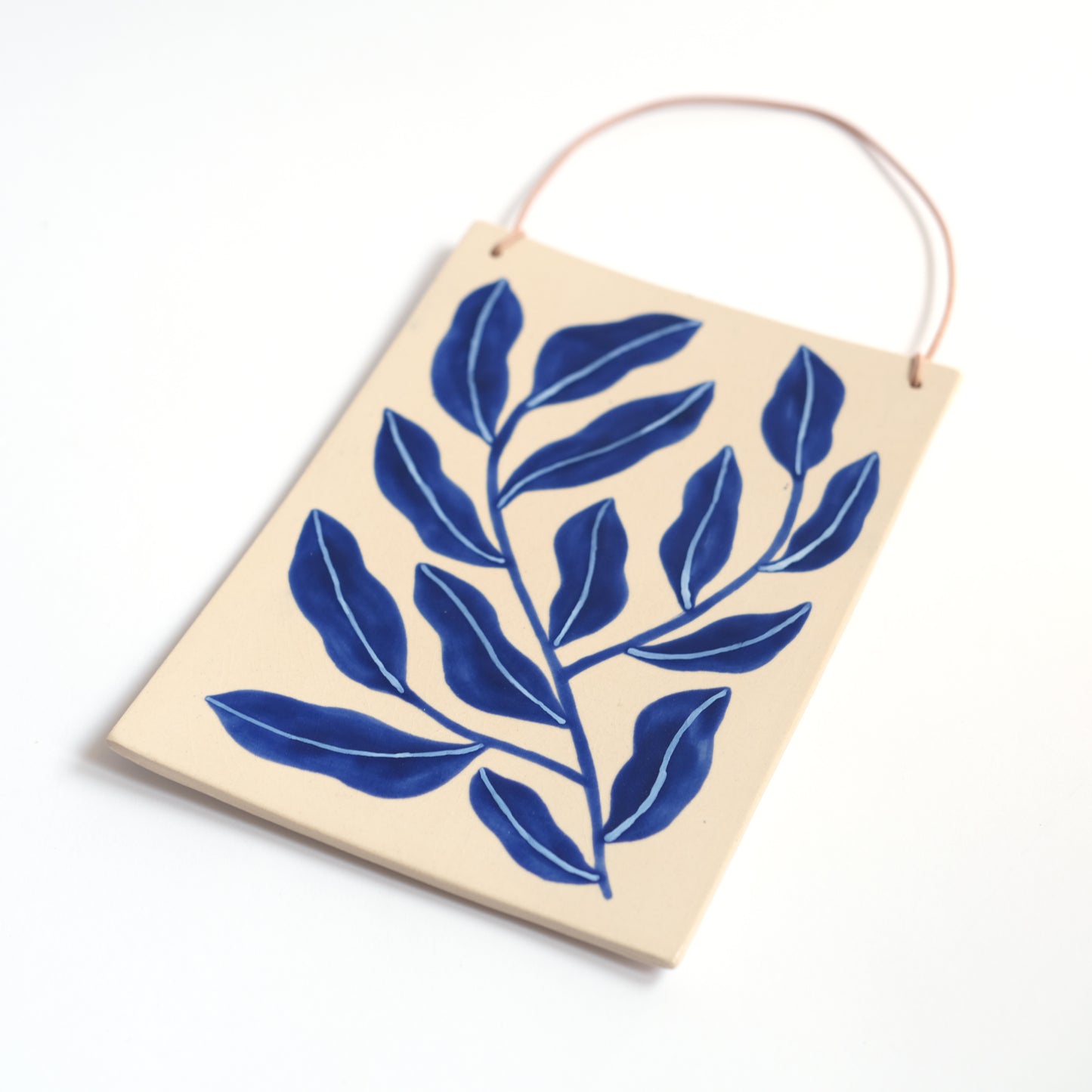 Botanical Wandbild Groß | Blaues Blatt