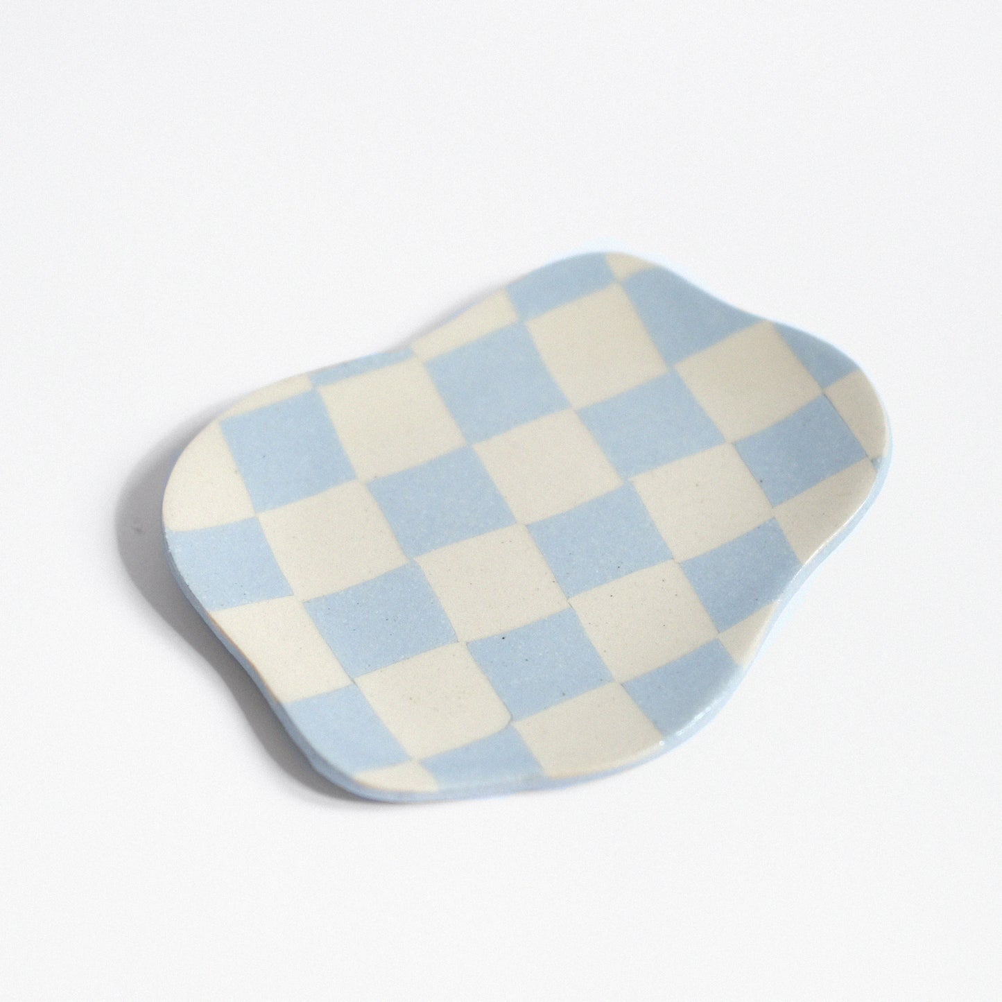Schmuckschale "Cloud" | Kariert Hellblau