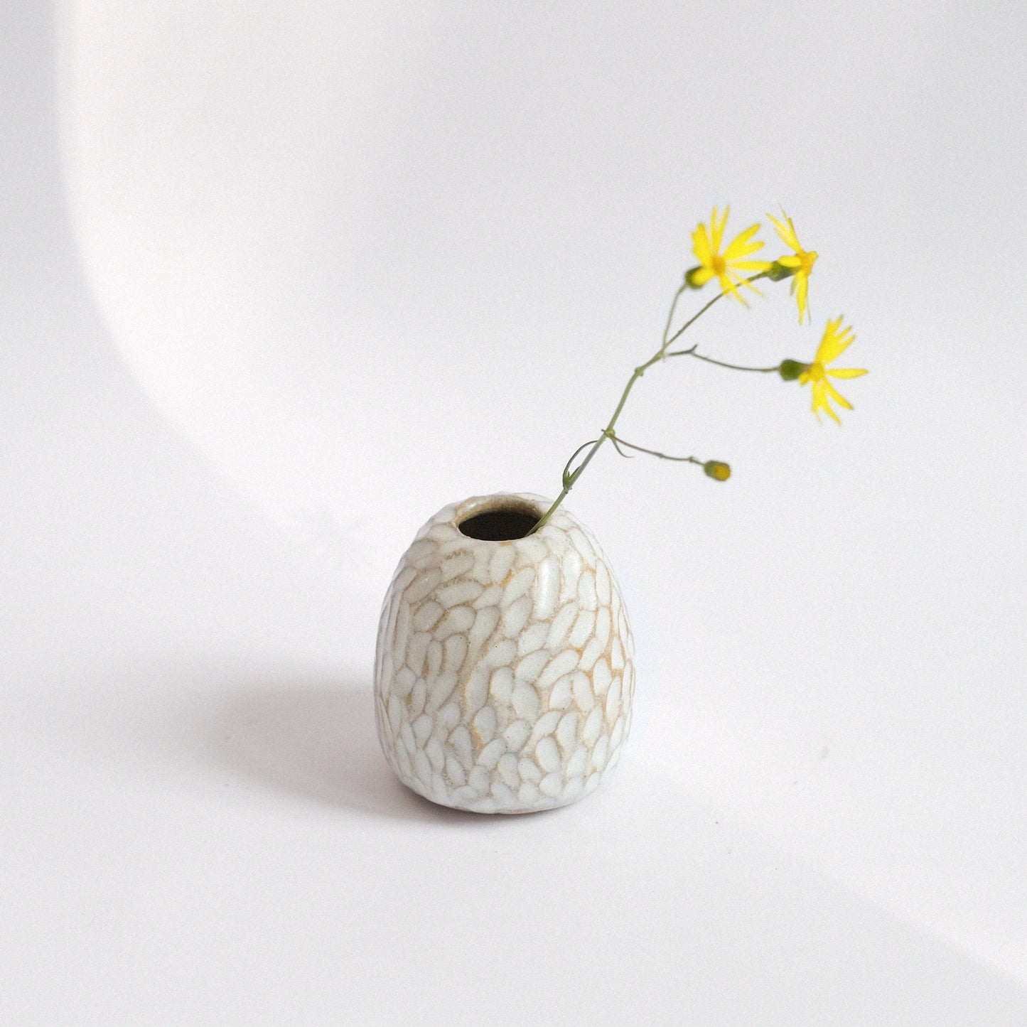 Vase XS | Weiß mit Struktur °1