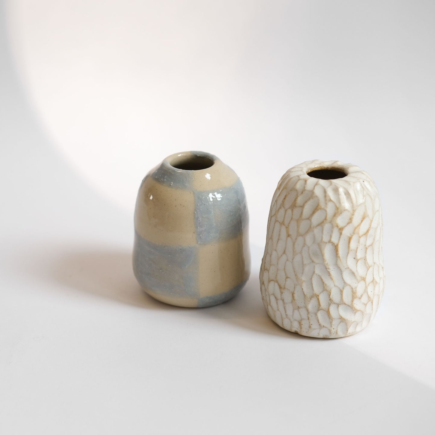Vase XS | Weiß mit Struktur °2