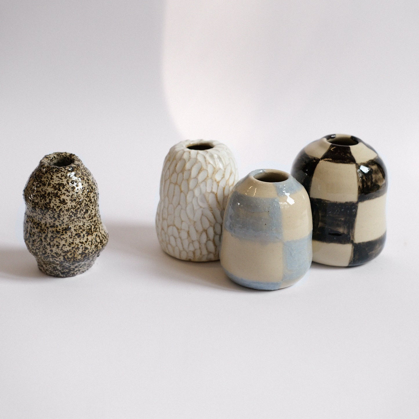 Vase XS | Weiß mit Struktur °2