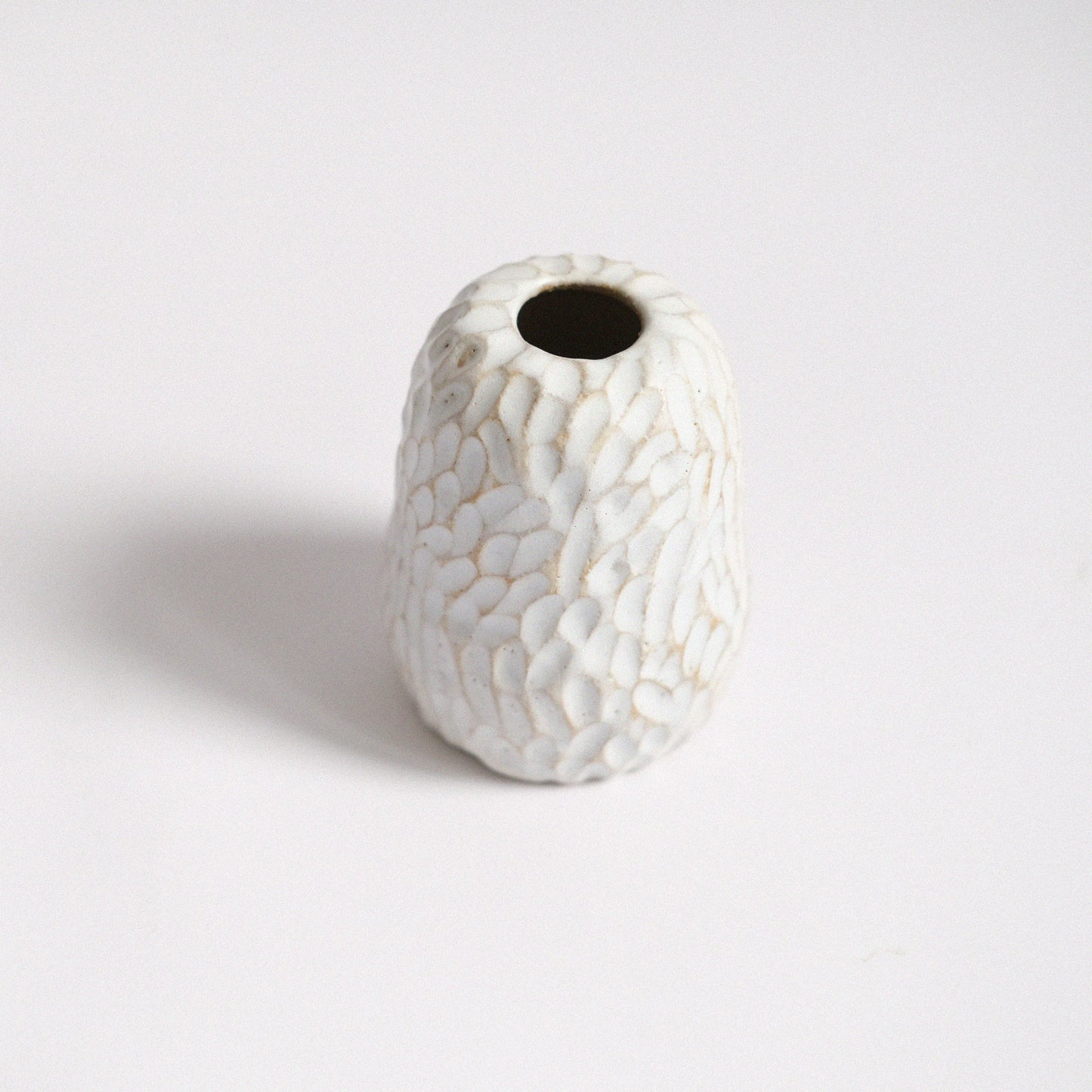 Vase XS | Weiß mit Struktur °2