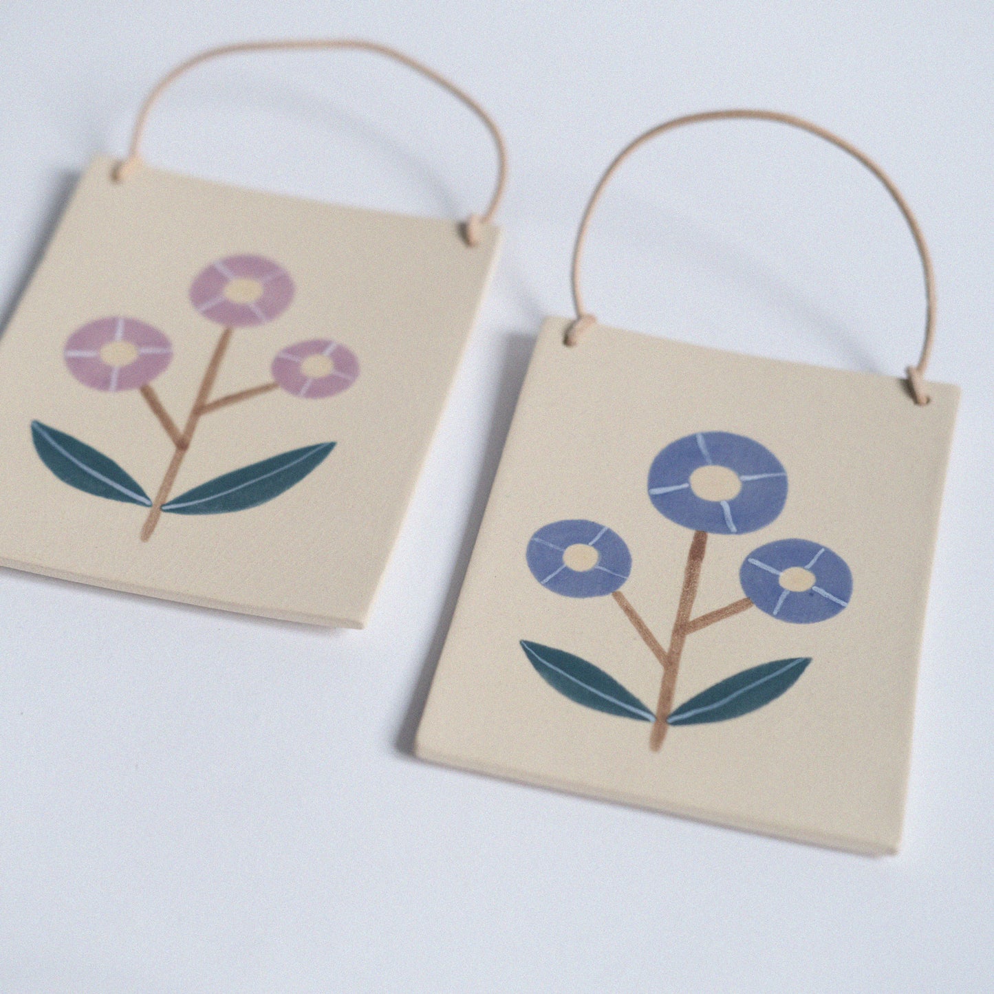 Botanical Wandbild Medium | Gänseblümchen Blau