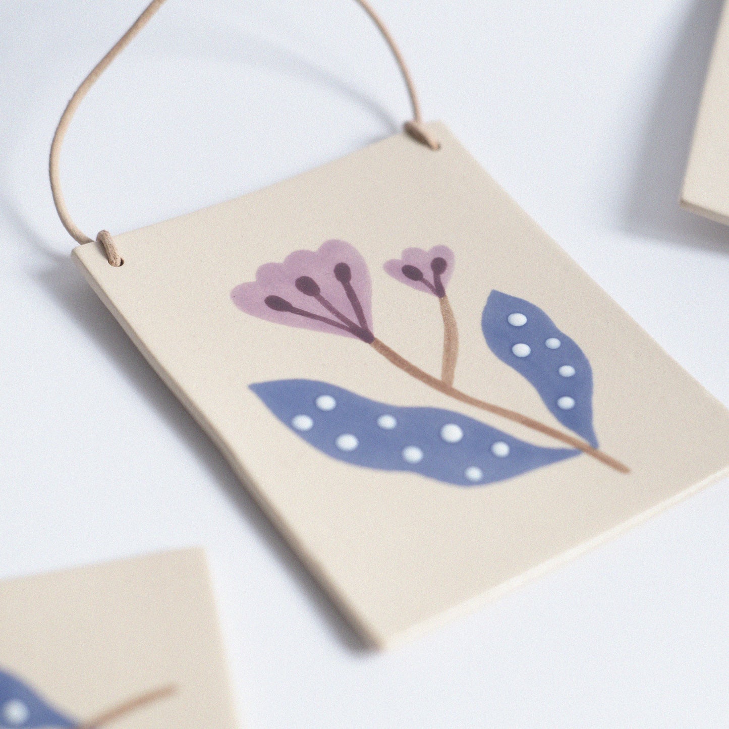 Botanical Wandbild Medium | Lila Blume