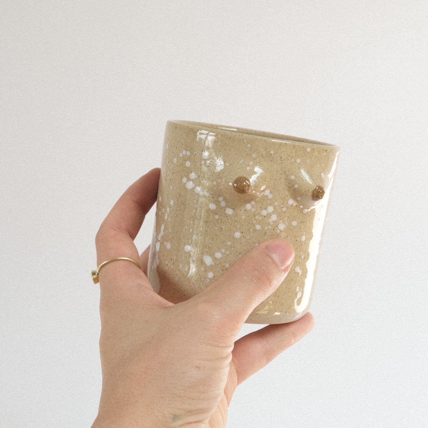 Mama Planter | Sand Splashes Weiß