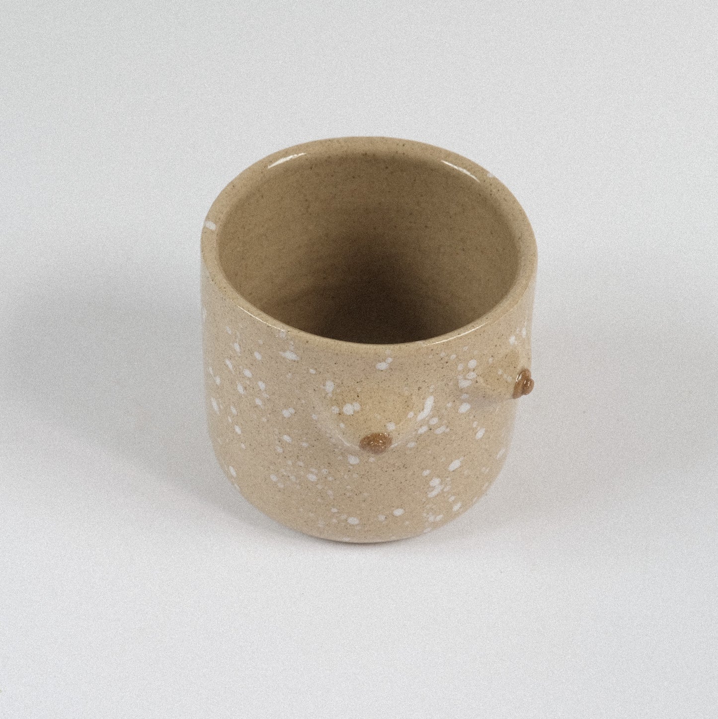 Mama Planter XS | Sand Splashes Weiß