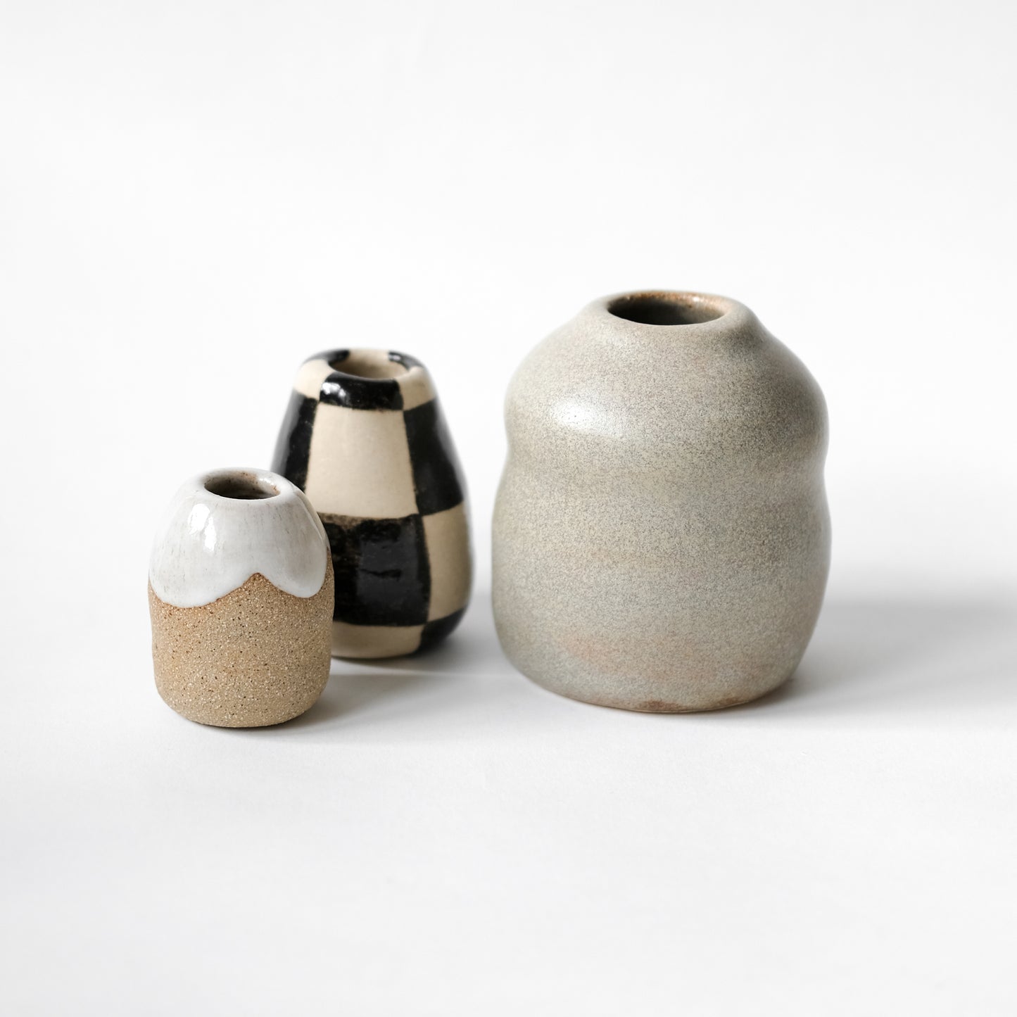 Vase XS | Braun Weiß