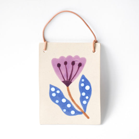 Botanical Wandbild | Lila Blume