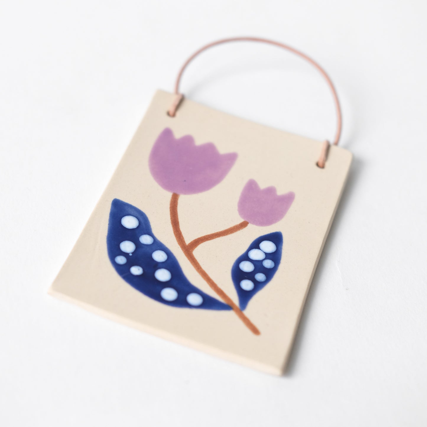 Botanical Wandbild | Tulpe Rosa Blau