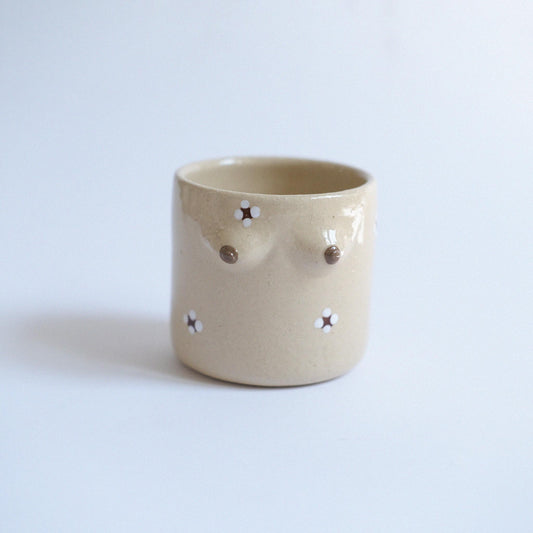 Mama Planter XS  | Creme Blümchen