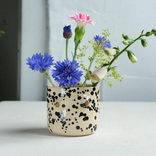 Mama Planter XS | Schwarzbraune Splashes