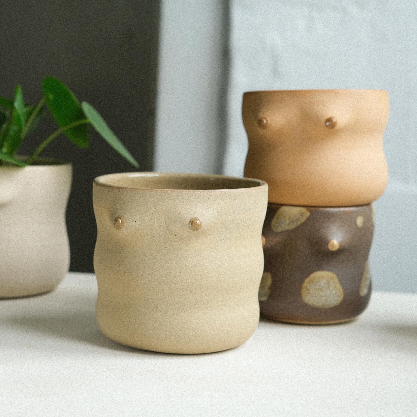 Mama Cup Curvy  | Hellbraun Matt