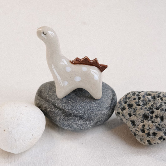 Taschentier | Dino weißen Punkte und Braun °2