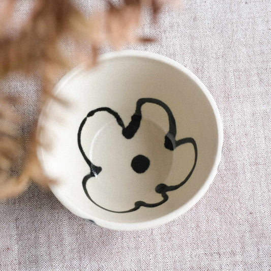 Cappuccino Becher | Schwarze Blume