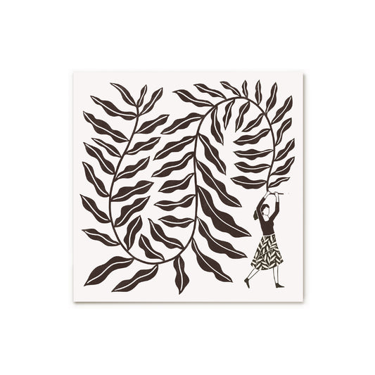 Postcard "Plantlady" square